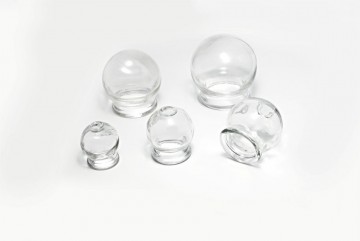 Cupping glass set, 10 pieces of each in sizes 3-5